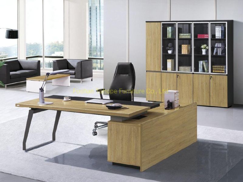 Fashion Oak Wooden Office Furniture Melamine Home PC Executive Desk