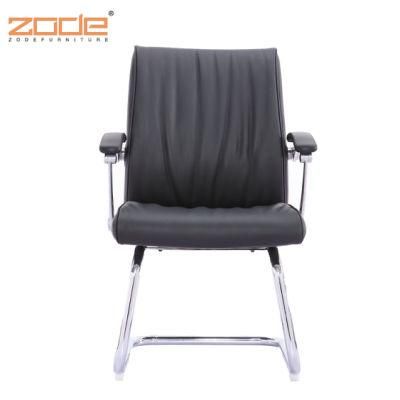 Zode Black Leather Modern Office Furniture Visitor Reception Boss Office Computer Chair
