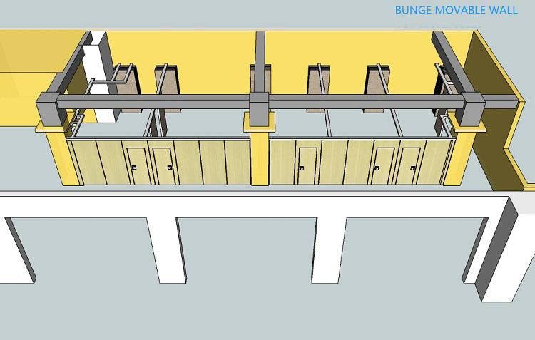 Meeting Room Collapsible Acoustic Movable Partition Walls for Banquet Hall