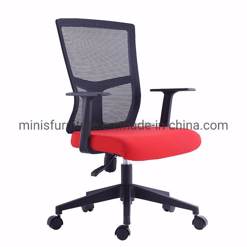 (M-OC302) Comfortable School Office Staff Visitors Conference Red Mesh Fabric Rotary Chairs Furniture