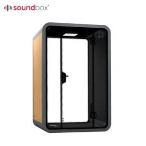 Privacy Phone Booth Indoor 2 Seat Soundproof Office Booth Work and Chat Sound Reduction Office Pod