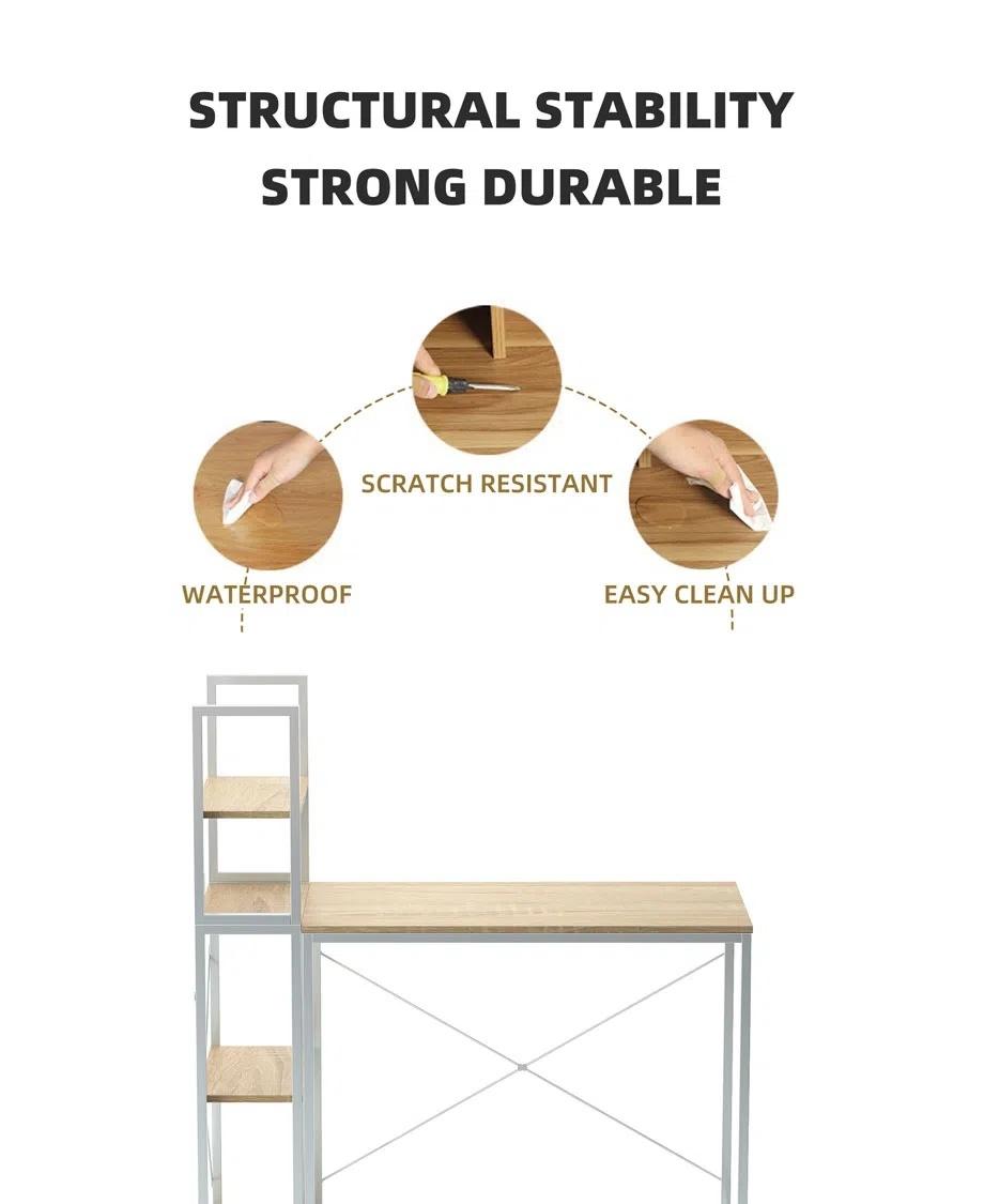 Storage Shelves Study Writing Table