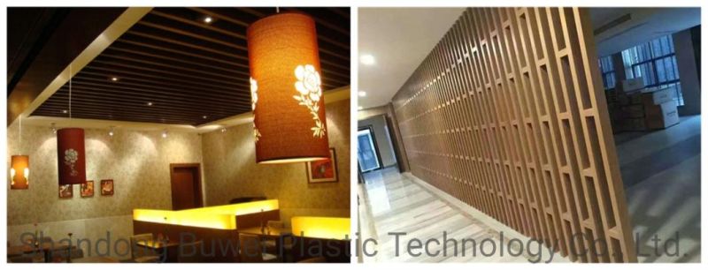 Rot Proof No Toxic Release Wood Plastic Composite Partitions and Ceiling for Home and Office Restaurant Decor