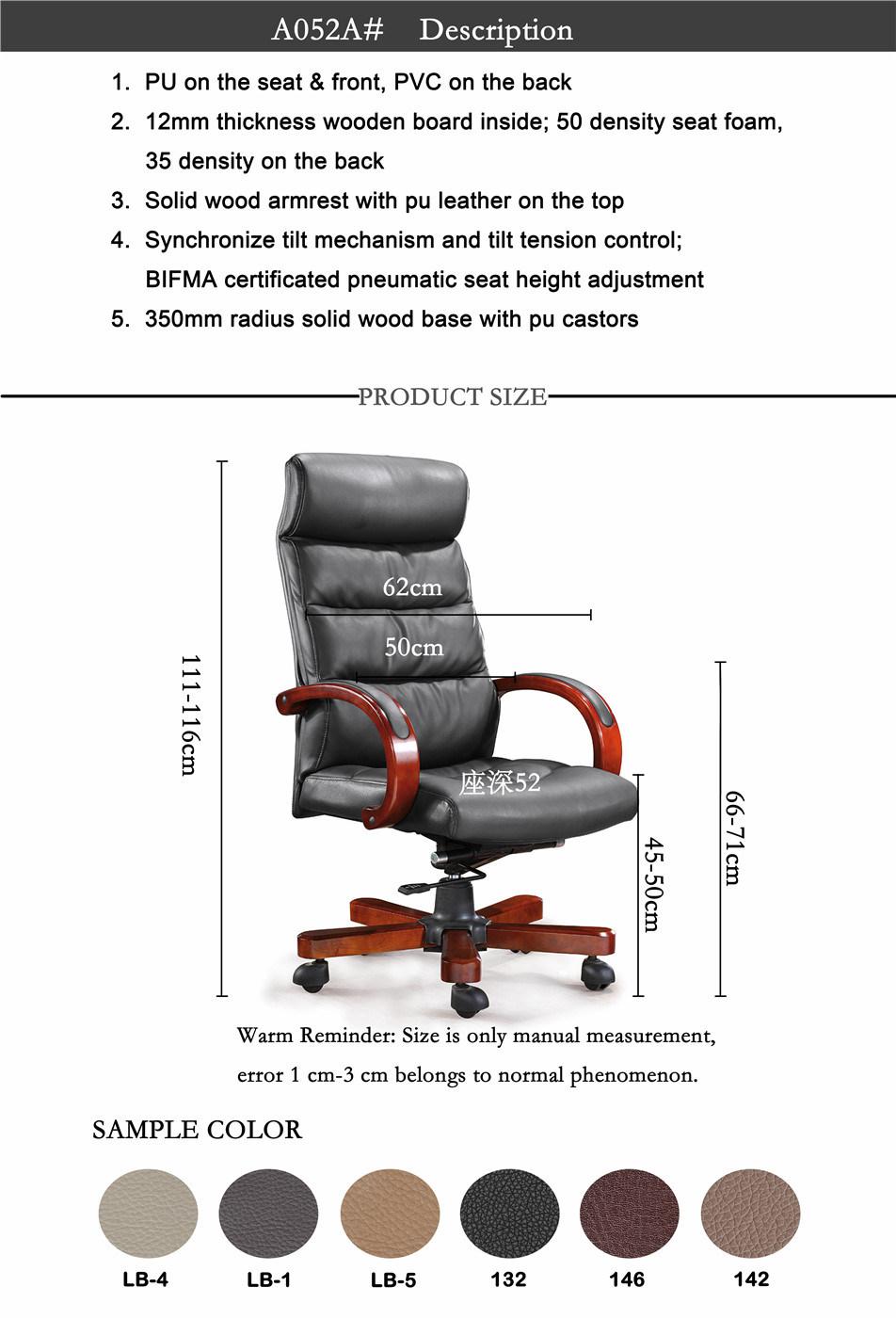 Most Comfortable Big and Tall Wooden Swivel Desk Chair Leather Office Chairs