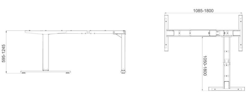 Jiecang High Quality Height Adjustment Mechanism Office Computer Gaming Standing Table Desk