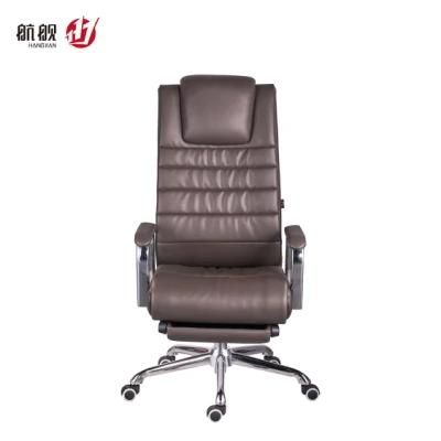 2020 New Design Recling Leather Office Chair with Footrest for Boss/Manager