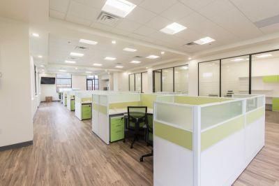 China Factory MFC Office Wooden Table Co-Working Call Center Workstation Cubicle Partition