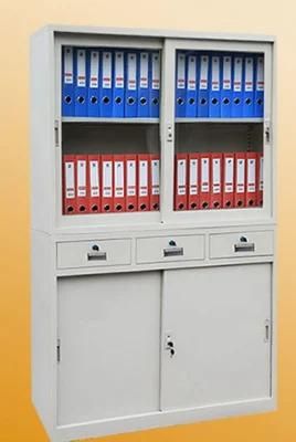 4-Door 3-Drawer Metal Office Storage Wardrobe Lockers/Shelf