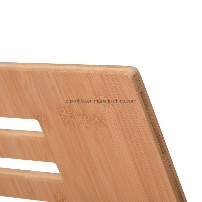 Natural Solid Bamboo Adjustable Height Standup Desk Top Laptop Desk
