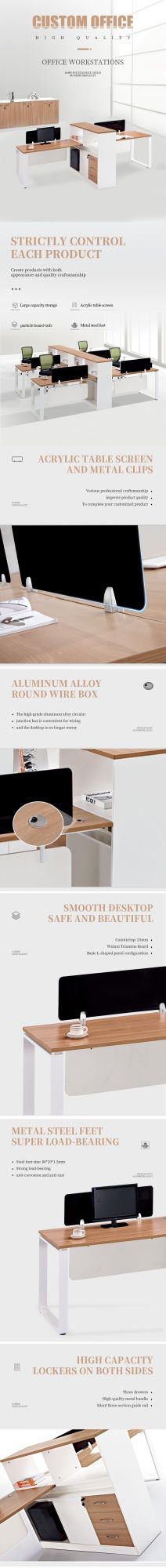 Panel System Modular Office Furniture Workstation Desk with Partition