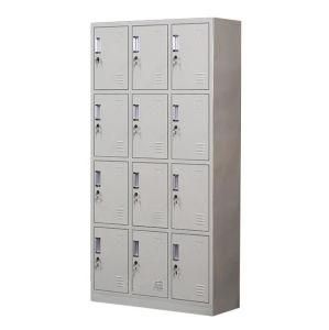 12 Door Metal Commercial Furniture Kd Steel Gym Changing Room Locker for Sale