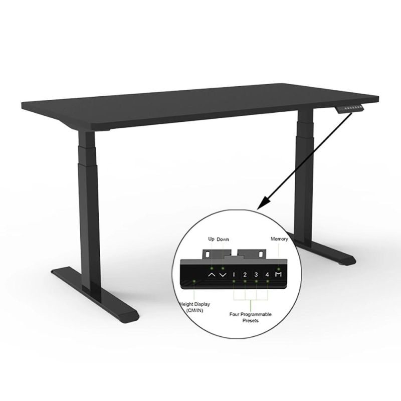 Wholesale Market Electric Height Adjustable Sit Stand Table Smart Stand up Computer Desk Workstation Office Home Furniture Dual Motor Automatic Standing Desk