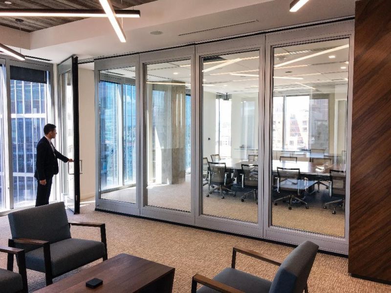Hot Sale Folding Office Glass Partition Door Sliding Partition Wall