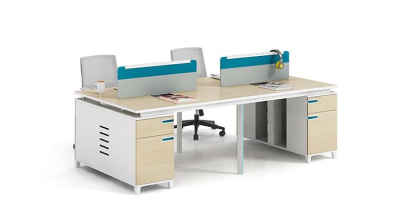 Modern Melamine Metal Frame L Shape Corner Office Desk Manager Table