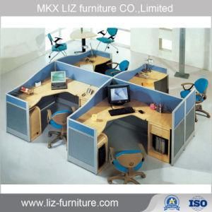 Modern Office Design Aluminium Frame Melamine Office Desk Workstation 2056