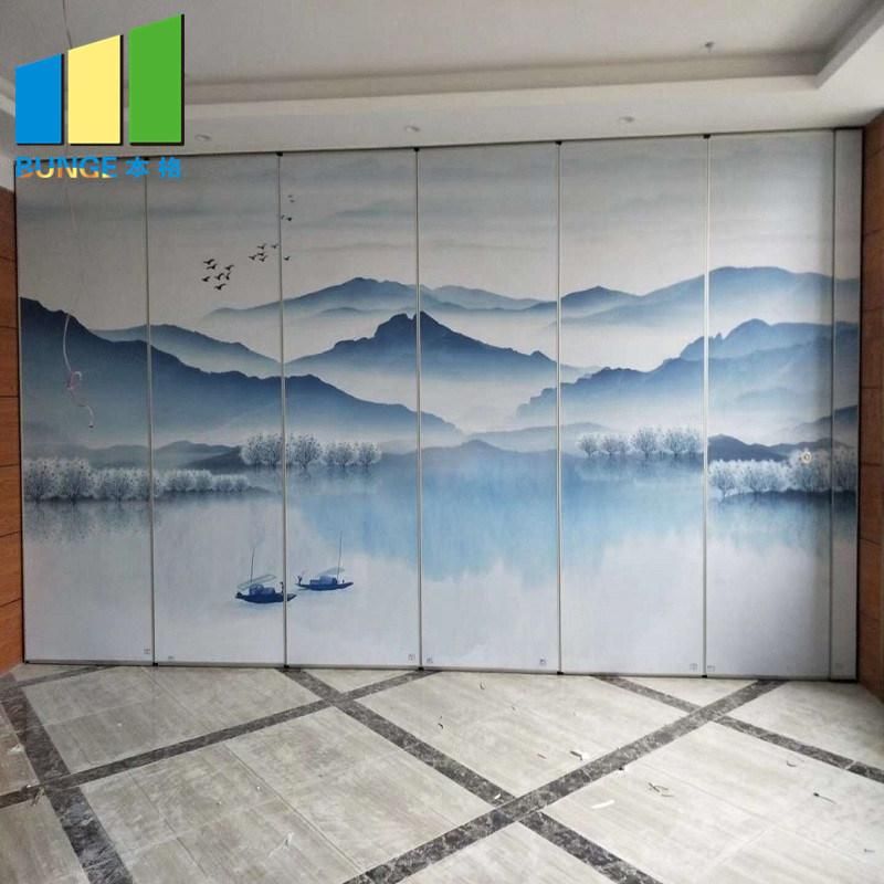 Latest Design Aluminium Frame Office Folding Wooden Soundproof Movable Partition
