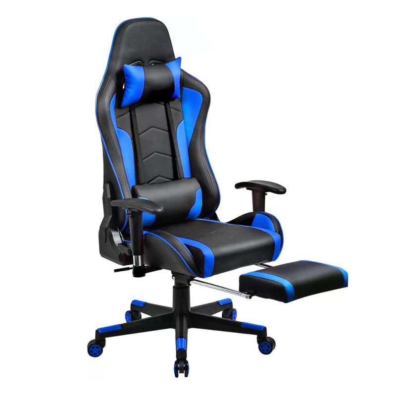 Racing Computer Custom Office Game RGB Logo LED with Footrest Parts Massage Cheap Gaming Chair