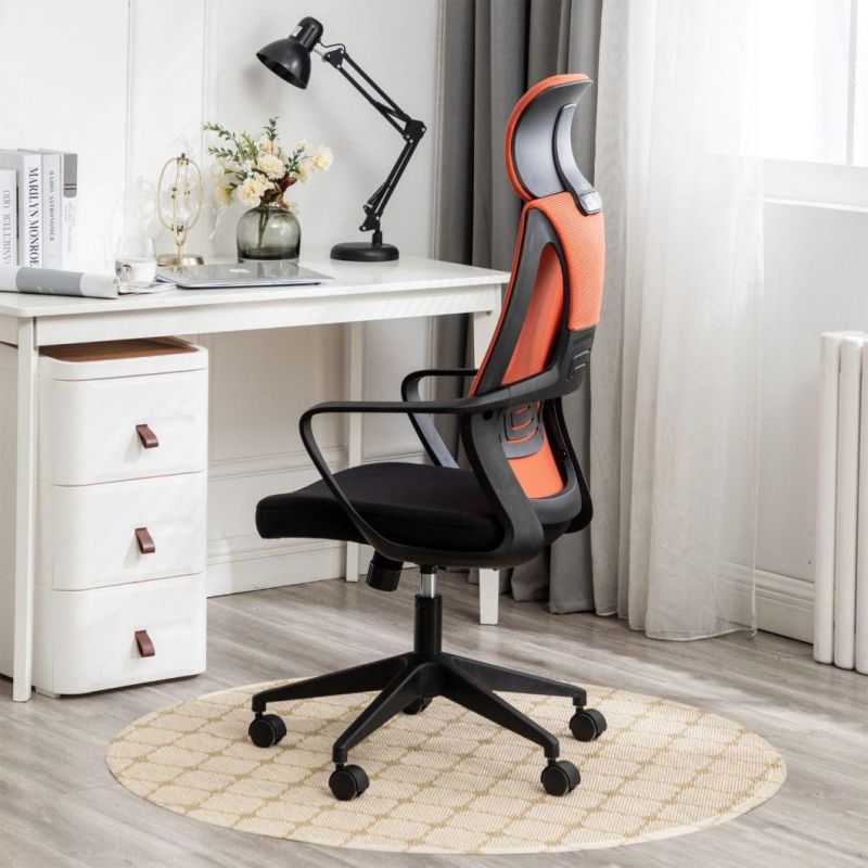 Office Executive Furniture MID-Back Back Swivel Fabric Mesh Office Chair Swivel with Wheels