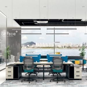 Fashionable Wooden 2 4 People Office Workstation