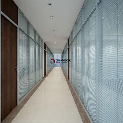 Glass Partition Double Glass with Built-in Venetian Blinds