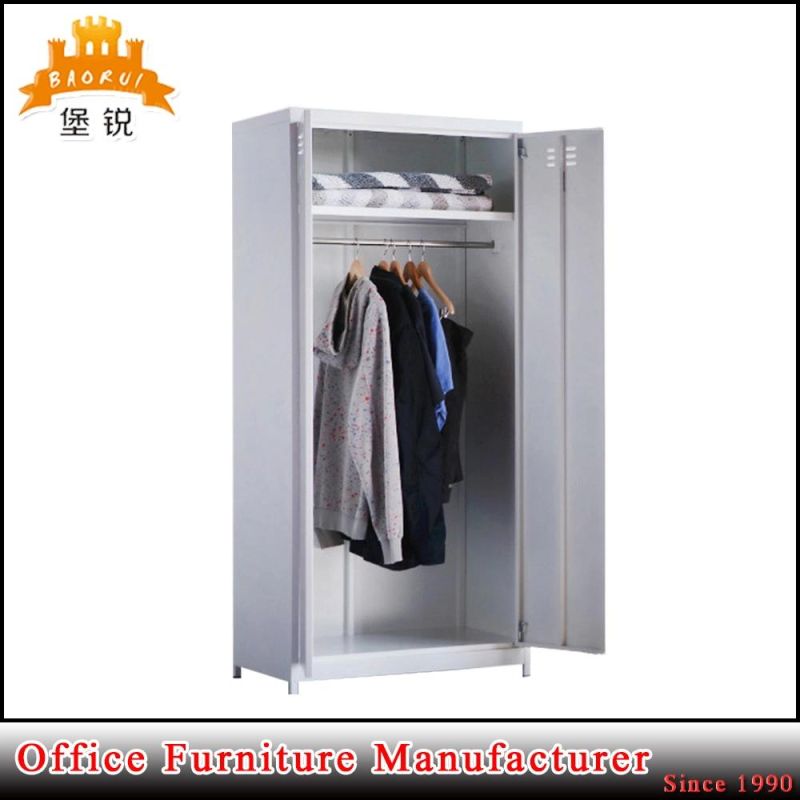 Bas-141 Home Hotel Furniture Steel Two Door Clothes Cupboard