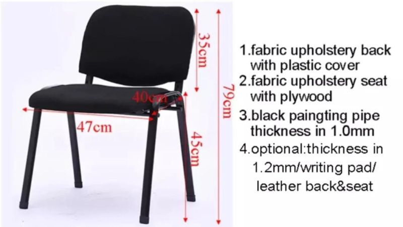Wholesale Fabric Reception Chairs High Back Support Cushion Padding Chairs