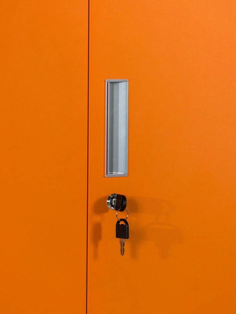 Large Capacity Steel Cabinet Narrow Edge Design Office Cupboard