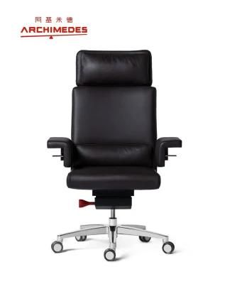 European Style Premium Quality Office Chair Genuine Leather Executive CEO Manager Seating