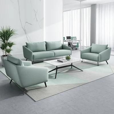 Good Price Simple Design Fabric Sofa Popular Luxury Office Furniture Executive Reception Sofa Sets