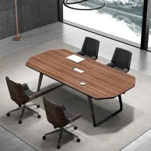 Modern Office Furniture White High Tech Negotiation Desks