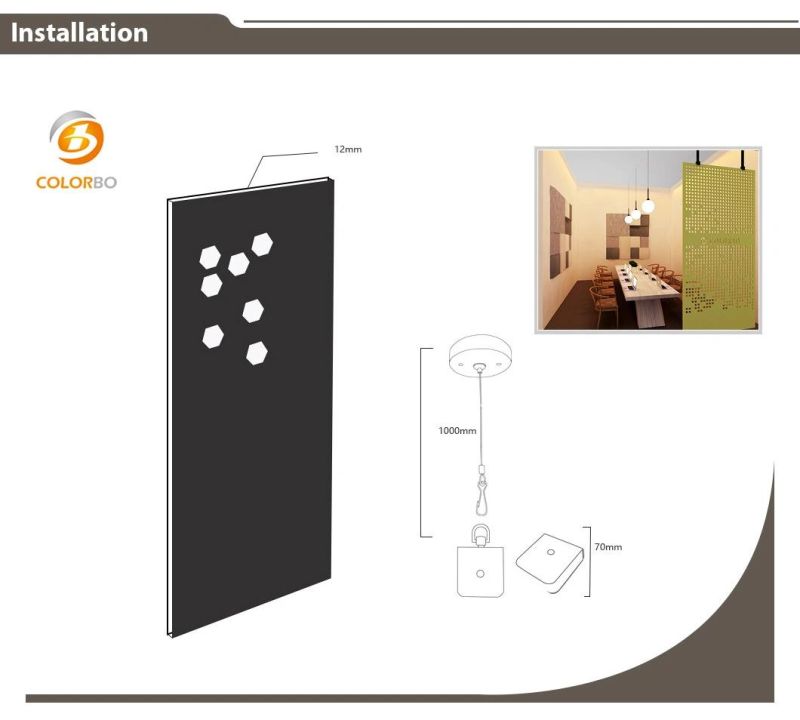 Living Room Partition And Office Partition Of PET Hanging Screen