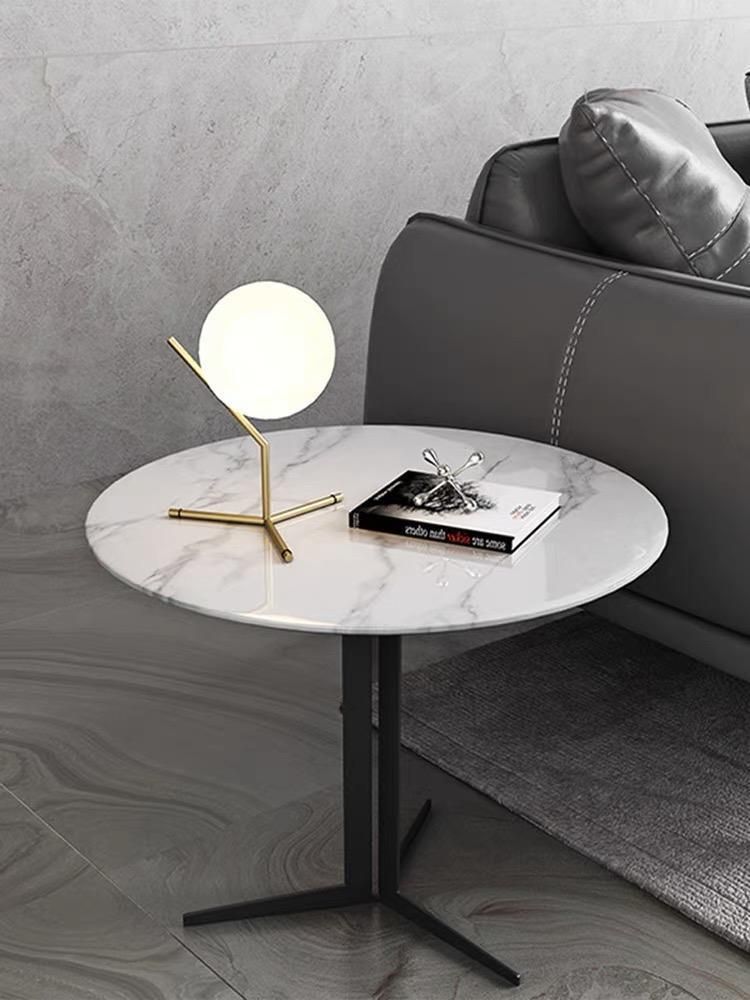 Hot Sale Popular Design Black Marble Round Coffee Table