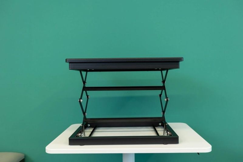 China Made Laptop Table Manual Adjustable Height Desk Standing Desk