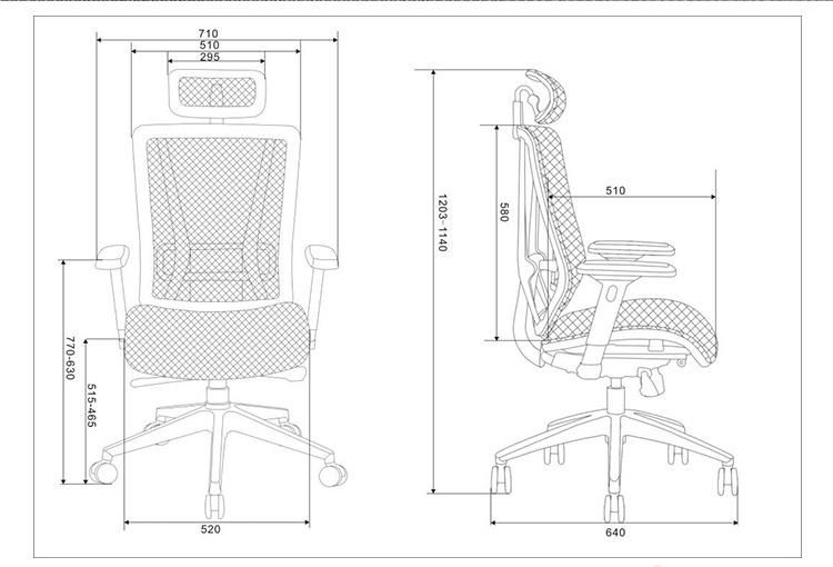 3D Adjustable Mesh Chair Ergonomic High Back Office Chair