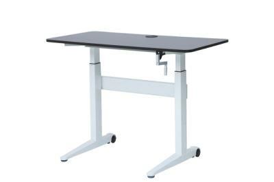 Bxinyuse Manual Height Adjustable Desk / Standing Office Desk Lift Table