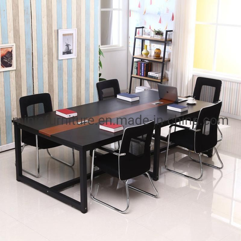 (M-CT375) Meeting Room Simple Design Red Brown MDF Conference Table