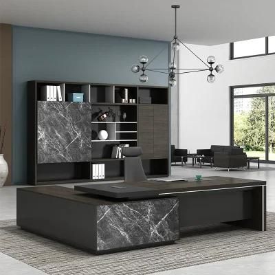 Office Melamine Modern Furniture Customized Marble Executive Computer Writing Desk