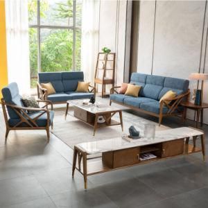 2020 Latest Wood Frame Modern Simple Hotel Bedroom Sofa Design