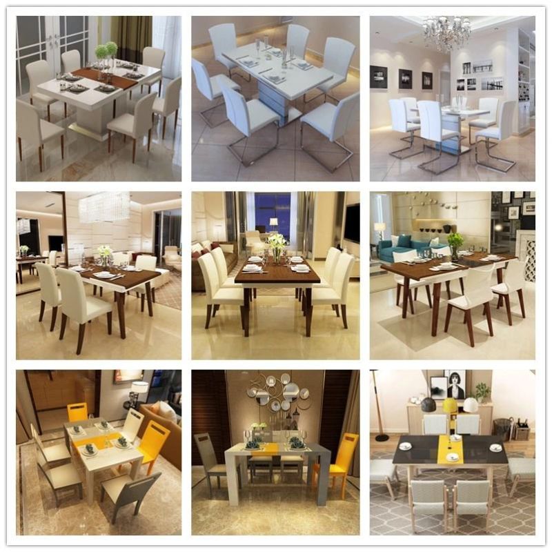 Fashion Hotel Home Restaurant Bar Furniture PU Fabric Banquet Dining Chair (HX-9CN0268)
