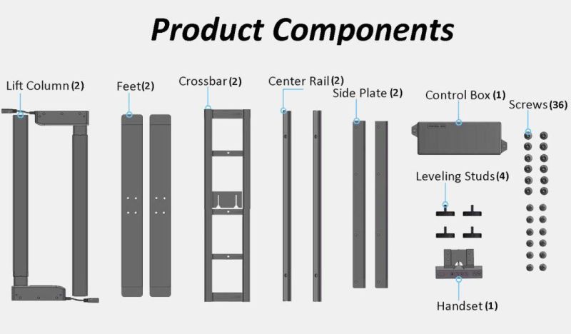 Dual Motor Standing Desk Frame Height Adjustable Desk