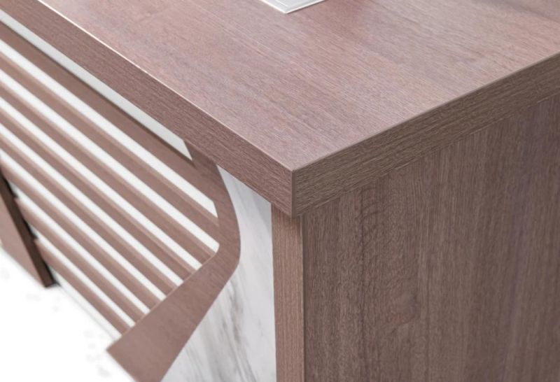 Long Term Hot Sale Patent Design MDF Computer Desk Modern Executive Office Desk