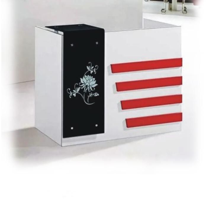 Hl-026A 2021 Top Quality Mix Color Salon Reception Table Consult Table for Sale Cashier Desk Check-out Counter Checkstand