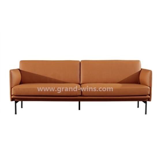 Modern Furniture Lounge Leather Couch Sofa for Drawing Room