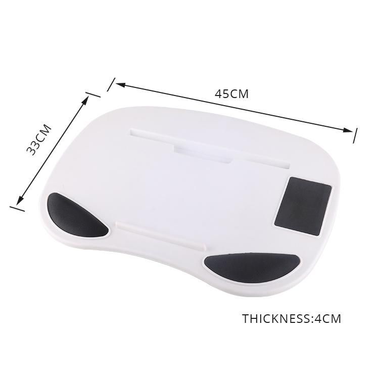 Low MOQ Multi Function Adjustable Portable Smart HIPS Laptop Stand Bedside Tray Computer Lap Table Stand with Mouse Pad