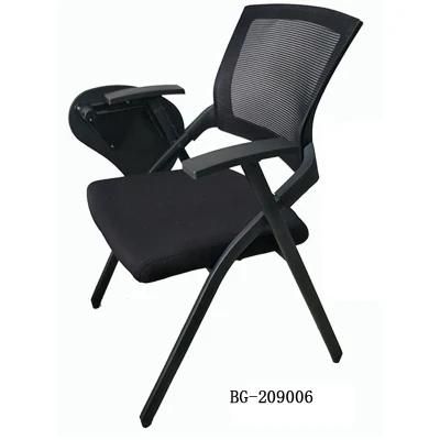 Training Room Foldable Chairs School Chairs with Writing Pad Stackable