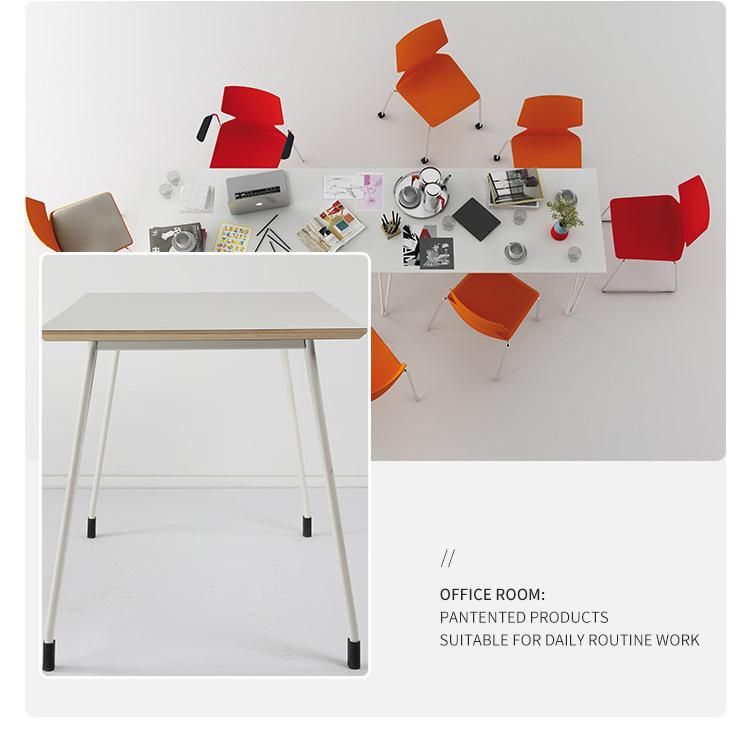 Lecture Hall Student Training Stainless Steel Folding Plastic School Chair with Writing Board