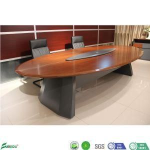 Office Furniture Glossy Veneer Wooden Conference Meeting Table
