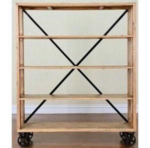 Chinese Antique Furniture Simple Bookcase with Wheel Lwd475
