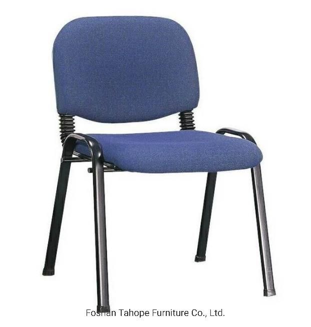 Foshan Office Furniture Company Steel Leg Fabric Student Visitor Training Standing Chair