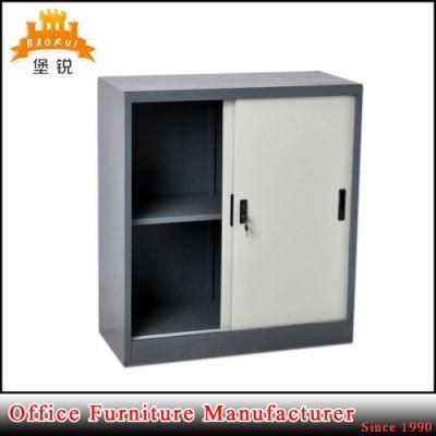 Fas-017 Office Metal Sliding Door Cupboard Steel Filing Cabinet